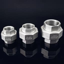 1PCS 304 Stainless Steel Union Joint Coupling 1/4" 3/8" 1/2" 3/4" 1" 1-1/4" 1-1/2" 2" BSP Female Male Thread Cast Pipe Fitting