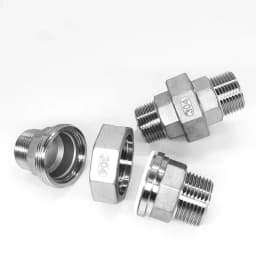 1PCS 304 Stainless Steel Union Joint Coupling 1/4" 3/8" 1/2" 3/4" 1" 1-1/4" 1-1/2" 2" BSP Female Male Thread Cast Pipe Fitting