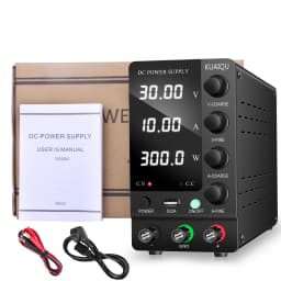 KUAIQU 30V 10A DC Power Supply Adjustable Digits Display Laboratory Power Supply Voltage Regulator 60V 5A 120V,32V 6A SPS-C3010