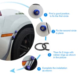 Aluminum Bumper Fixation Car Bumper Hook Car Bumper Fasteners for Car Accessories Interior Spare Parts Surround Buckle