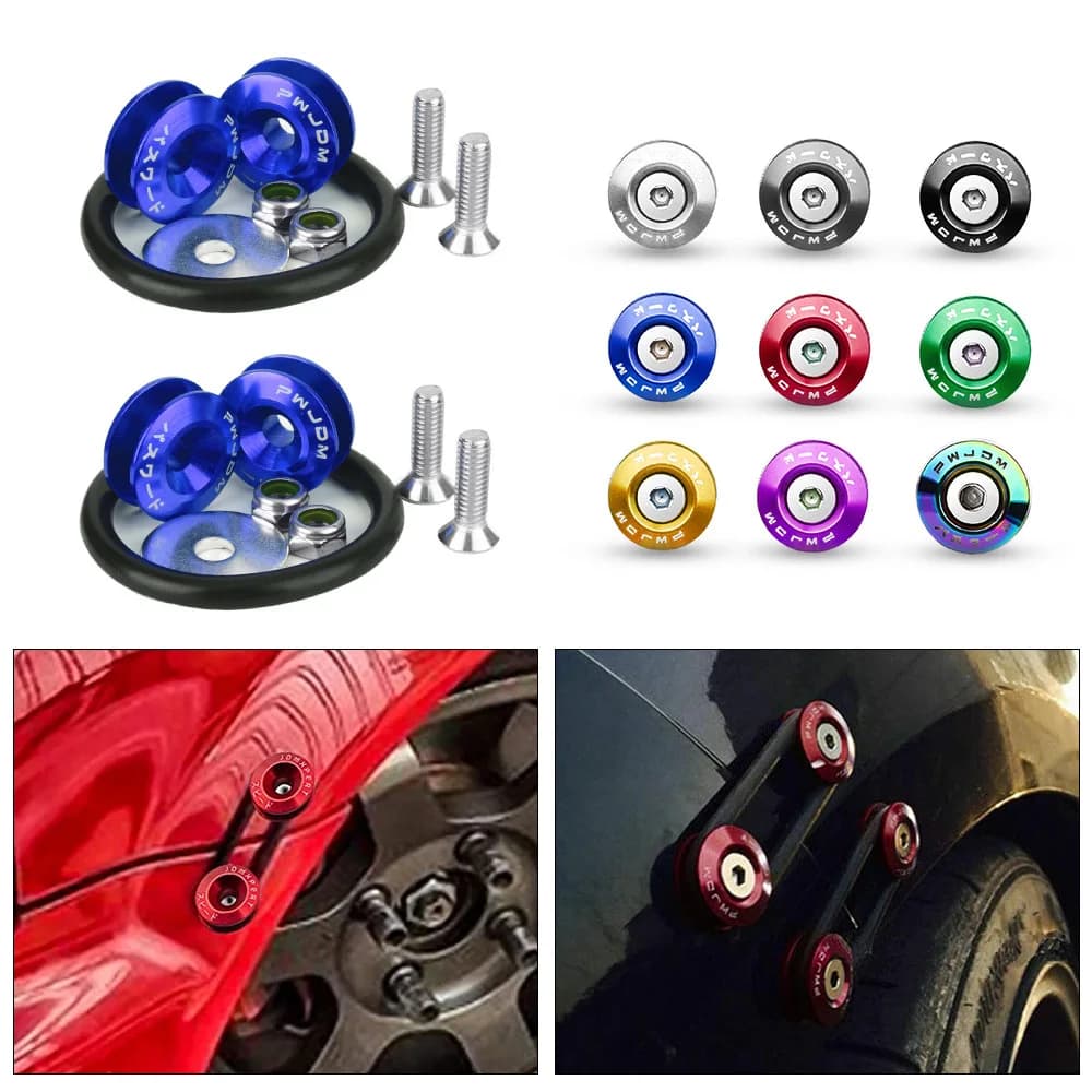 Aluminum Bumper Fixation Car Bumper Hook Car Bumper Fasteners for Car Accessories Interior Spare Parts Surround Buckle