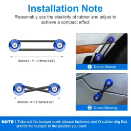 Aluminum Bumper Fixation Car Bumper Hook Car Bumper Fasteners for Car Accessories Interior Spare Parts Surround Buckle