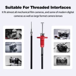 eTone 40cm/70cm/100cm Mechanical Shutter Release Control Cable for Digital Camera and Film Camera