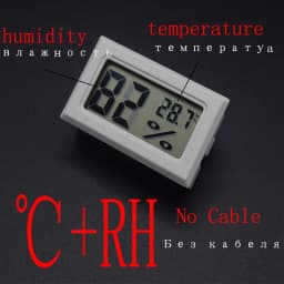 Mini Digital Humidity Meter Thermometer Hygrometer Sensor Gauge LCD Temperature Refrigerator Aquarium Monitoring Display Indoor