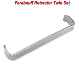2pcs/lot dental Surgical Tissue Retractor Farabeuf Twin Hold Lips Cheek Handheld Retractors 12cm