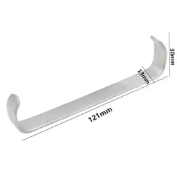 2pcs/lot dental Surgical Tissue Retractor Farabeuf Twin Hold Lips Cheek Handheld Retractors 12cm