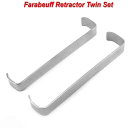 2pcs/lot dental Surgical Tissue Retractor Farabeuf Twin Hold Lips Cheek Handheld Retractors 12cm