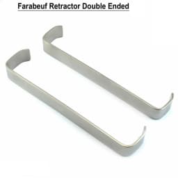 2pcs/lot dental Surgical Tissue Retractor Farabeuf Twin Hold Lips Cheek Handheld Retractors 12cm