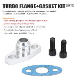 PQY - Turbo Oil Return/Drain Flange Adapter AN10 FOR TURBO GT28 GT30 GT35 T25 PQY-OFG34