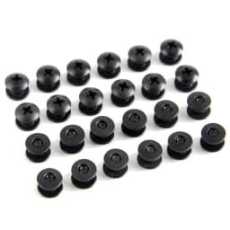 24pcs Black Steel Short Post Chicago Screw Set Cross Head Perfect for DIY Kydex and Leather Holsters/Clips and Sheaths