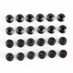 24pcs Black Steel Short Post Chicago Screw Set Cross Head Perfect for DIY Kydex and Leather Holsters/Clips and Sheaths
