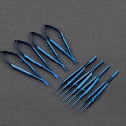 titanium microsurgical instruments microsurgery instruments Kit scissors needle holder forceps 14cm