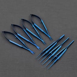 titanium microsurgical instruments microsurgery instruments Kit scissors needle holder forceps 14cm