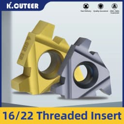 10pcs Carbide Thread Insert 16ER/IR 22ER/IR 1.5TR 2TR 2.5TR 3TR 4TR 5TR 6TR Threading Insert Trapezoidal Lathe Thread Tool Blade