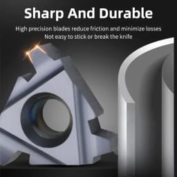 10pcs Carbide Thread Insert 16ER/IR 22ER/IR 1.5TR 2TR 2.5TR 3TR 4TR 5TR 6TR Threading Insert Trapezoidal Lathe Thread Tool Blade