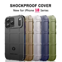 Shockproof Rugged Phone Case for Apple iPhone 15 16 17 18 Pro Max 13 12 Mini 11 14 Plus Air Soft Silicone Protective Armor Cover