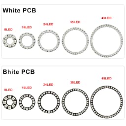 DC5V WS2812B Led Digital Panel Matrix Flexible Screen 8*8 16*16 8*32 5050 RGB WS2812 Ring Individually Addressable Pixels