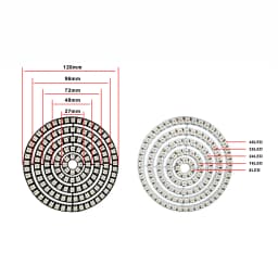 DC5V WS2812B Led Digital Panel Matrix Flexible Screen 8*8 16*16 8*32 5050 RGB WS2812 Ring Individually Addressable Pixels