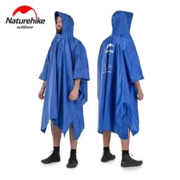 Naturehike Rain Jacket Waterproof 3 in 1 Multifunction Raincoat 210T 20D Canopy Rainwear Camping Mat Windbreaker Bike Poncho