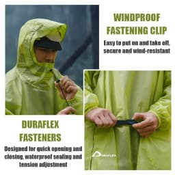 Naturehike Rain Jacket Waterproof 3 in 1 Multifunction Raincoat 210T 20D Canopy Rainwear Camping Mat Windbreaker Bike Poncho