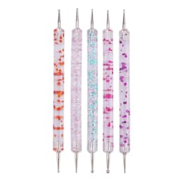5Pcs Nail Art Dotting Pen Set Dual-Ended Manicure Tools for Painting Rhinestone Placement Drawing Design Kit