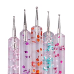 5Pcs Nail Art Dotting Pen Set Dual-Ended Manicure Tools for Painting Rhinestone Placement Drawing Design Kit