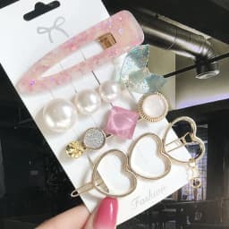 New Fashion 3/4pcs Set Pearl Hair Clip For Women Korean Hairpin Geometric Crystal Hair Barrettes Girl Hair Accessories Hairgrip