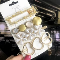 New Fashion 3/4pcs Set Pearl Hair Clip For Women Korean Hairpin Geometric Crystal Hair Barrettes Girl Hair Accessories Hairgrip