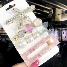New Fashion 3/4pcs Set Pearl Hair Clip For Women Korean Hairpin Geometric Crystal Hair Barrettes Girl Hair Accessories Hairgrip