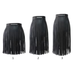 Womens High Waist Faux Leather Tassels Skirt Body Harness Punk Party Clubwear Charm Center Confident Dance
