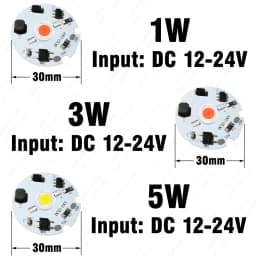 1W 3W 5W Driverless LED COB Chip White Red Green Blue Yellow Purple Full Spectrum 3-6V 8-12V 12-24V 1 3 5 W Watt Light Beads