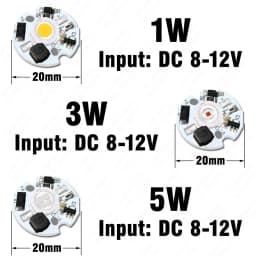1W 3W 5W Driverless LED COB Chip White Red Green Blue Yellow Purple Full Spectrum 3-6V 8-12V 12-24V 1 3 5 W Watt Light Beads