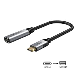 CABLETIME USB C to Mini DisplayPort Adapter 4K 60Hz for MacBook Huawei Samsung S20 Mini DP Converter Laptop Display Adapter
