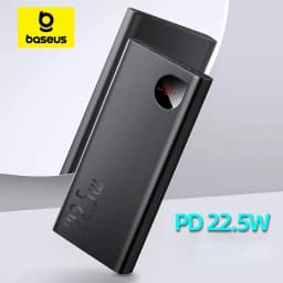Baseus PD 22.5W Power Bank 10000mAh Portable Fast Charging Powerbank Type C USB-C PD Qucik Charge External Battery Charger