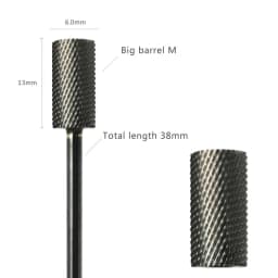 HYTOOS Barrel Nail Drill Bits 3/32" Carbide Nail Bit Rotary Manicure Cutters Nails Accessories Gel Removal Milling Cutter Tool