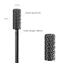 HYTOOS Barrel Nail Drill Bits 3/32" Carbide Nail Bit Rotary Manicure Cutters Nails Accessories Gel Removal Milling Cutter Tool