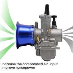 ZSDTRP Universal 50mm Mushroom Head Motorcycle Carburetor Air Filter With Mesh Cleaner Intake Pipe Modified Scooter