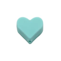 Cute-Idea 10PCs Heart Teether Pacifier Pendants Accessories Chain BPA Free Chewable Teething Soft Baby Product Food Grade
