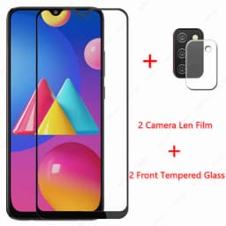 2PCS For Samsung Galaxy M02s Glass for Samsung Galaxy M02s Tempered Glass M02 M12 M51 M31s A72 A52 A32 A12 A02s Screen Protector