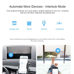 SONOFF-WiFi Smart Switch Module, Voice Control, Interlock Inching Mode via eWeLink App, Support Alexa and Google, 4CHR3/4CHPROR3