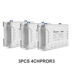 SONOFF-WiFi Smart Switch Module, Voice Control, Interlock Inching Mode via eWeLink App, Support Alexa and Google, 4CHR3/4CHPROR3