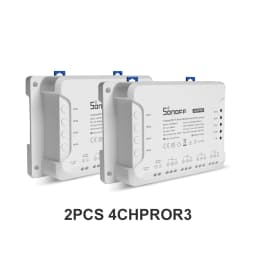 SONOFF-WiFi Smart Switch Module, Voice Control, Interlock Inching Mode via eWeLink App, Support Alexa and Google, 4CHR3/4CHPROR3
