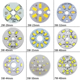 LED SMD Chip 3W 5W 7W 9W 12W 15W 18W 24W 30W 36W Brightness Light Board For LED Bulb Light Downlight Ceiling PCB With LED