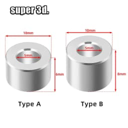 10/20pcs 3D Printer Parts Openbuilds Aluminium Spacer V-slot Isolation Column Separate Pillar Quarantine Bore 5MM Pulley