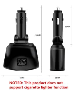 3.1A Dual USB Car Charger 2 Port LCD Display 12-24V Cigarette Socket Lighter Fast Car Charger Power Adapter Car Styling