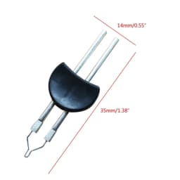 77HE 5Pcs Perfect End Thread Cord for Burner Fine Tips End Melting Welding Pen for Head Replacement Fitting Jewel
