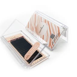 L/L+/LC/LD/LU Curl Mink Eyelash Extension Matte Black 8-15mm 16 Rows Mix Individual False Eyelashes OEM L N Makeup Eye Lashes