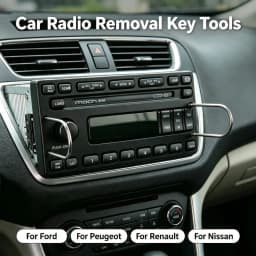 2X Car Stereo Radio Removal Keys CD Changer Disassembly Tool Fit for Ford For Peugeot FOR Renault for Nissan