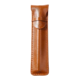 Pen Bags Separated By Single Storage Bags-Sided Leather of Pure-Color Stationery Case