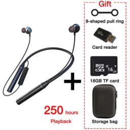 EARDECO 180 Hour Playback Bluetooth Headphone with Mic Wireless Headphones Bass Sport Wireless Earphones Headset Neckband Stereo